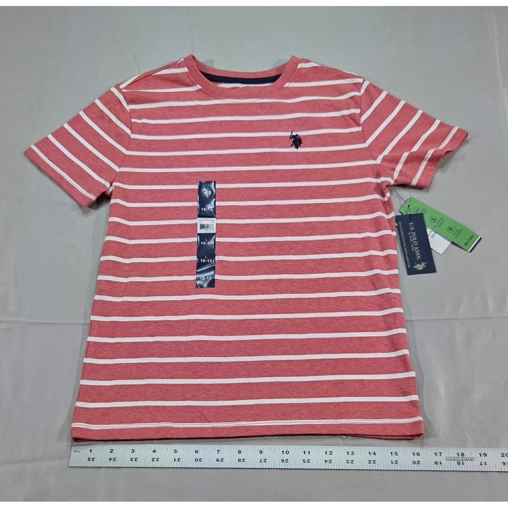 U.S. Polo Assn. Boys Crew Neck Short Sleeve T-Shirt NEW SIZE 10/12 LARGE - Picture 2 of 10